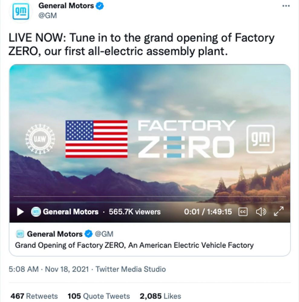 Example of Twitter Live Ads