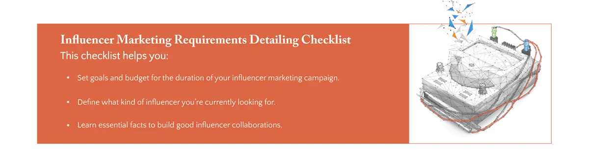 free template influencer marketing requirements checklist