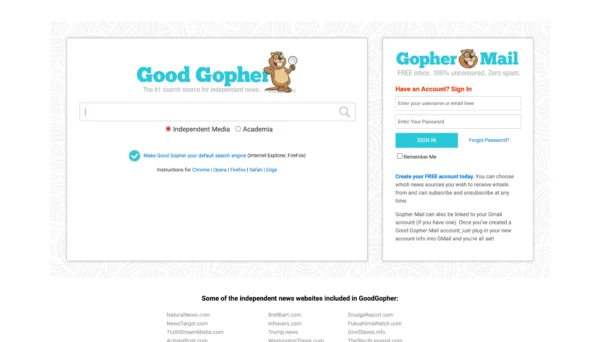 good gopher search engine