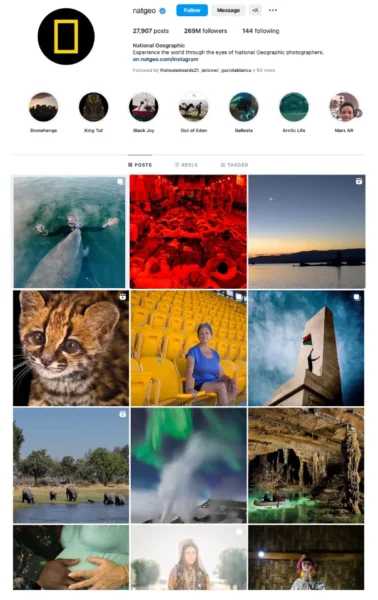 NatGeo Instagram account